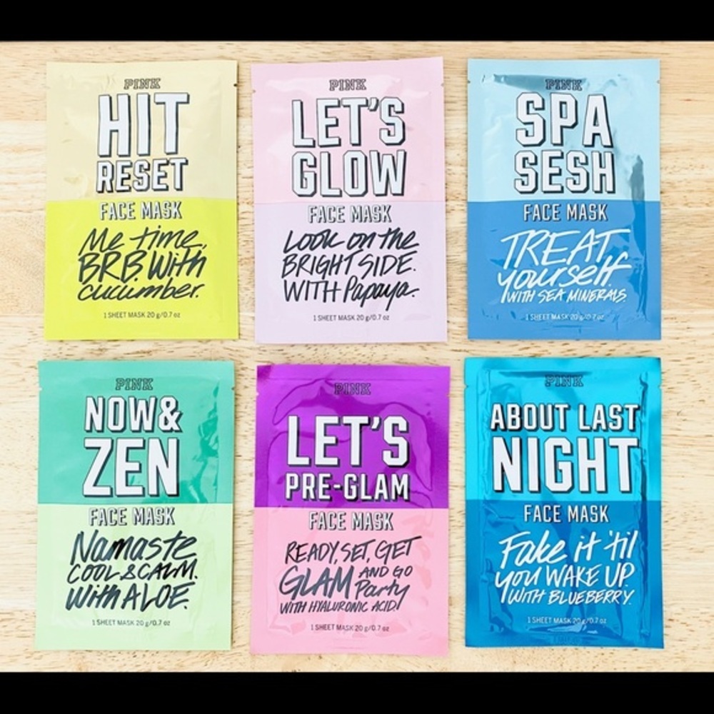Victoria's Secret: Limited Edition 6 Pc Mask Set